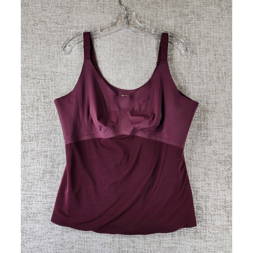Honeylove LiftWear Cami Shapewear Womens 2X Burgundy Adjustable Straps Camisole